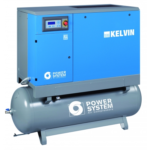 Schraubenkompressor KELVIN 11-10 270L Tank mit Trockner