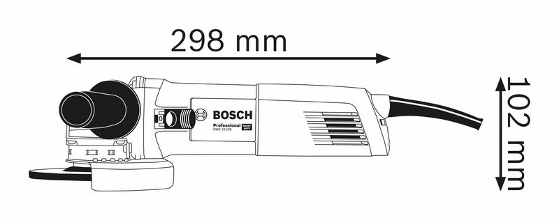 Bosch Professional Winkelschleifer GWX 10-125