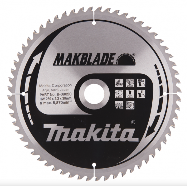 Makita Trennscheibe 260x30x2,3mm 60T