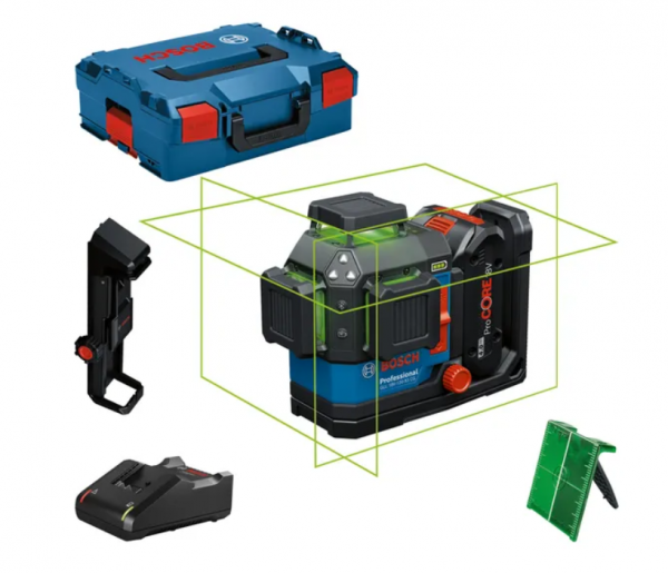 BOSCH GLL 18V-120-33 CG PROFESSIONAL Linienlaser, L-BOXX, 1× 18V 4,0 Ah