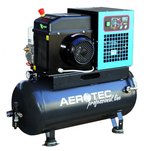 Aerotec Schraubenkompressor COMPACK 2 TR - 90L PRO mit Trockner- 230 Volt