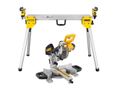 DeWalt 18 Volt Akku-Paneelsaege 184 mm DCS365N + Untergestell (kompakt) DE7033