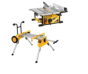 DeWalt Tischkreissäge DWE7492 + Fahrbares Untergestell DE7400