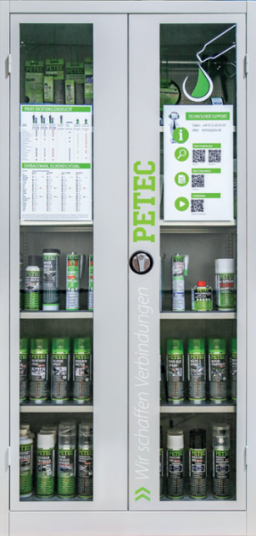 PETEC Werkstattschrank – vollständig bestückt, modular erweiterbar