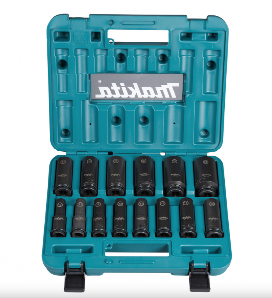 Makita IMPACT BLACK Schlagnuss-Set E-16586 - 14-tlg. 1/2