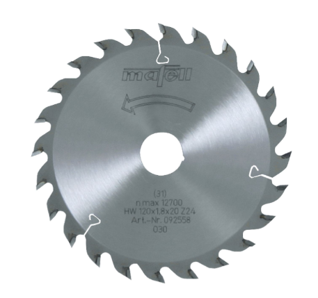 Mafell Sägeblatt-HM, 120 x 1,2/1,8 x 20 mm, Z 24, WZ