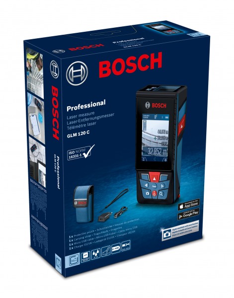 Bosch Laser-Entfernungsmesser GLM 120 C mit Kamera 0601072F00