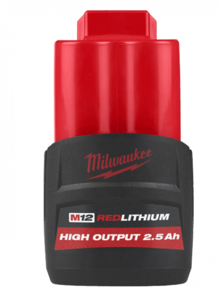 Milwaukee HIGH OUTPUT 2,5-Ah-Akku M12 HB2.5
